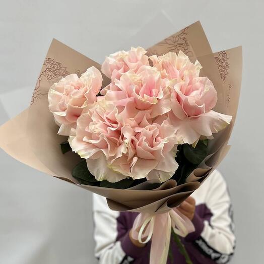 7 французских роз Пинк Мондиаль