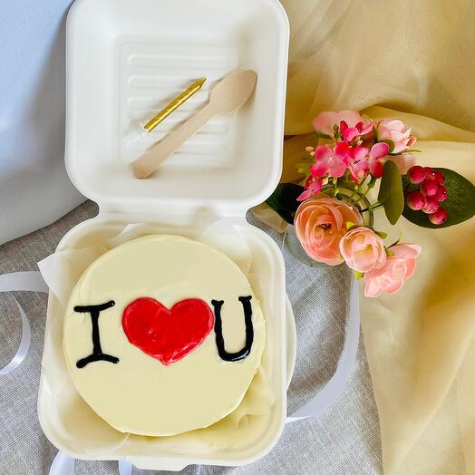 Bento cake "I love you"