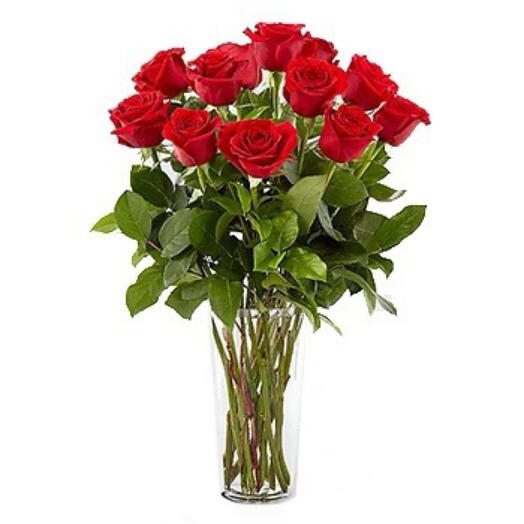 21 Red Rose vase-1277