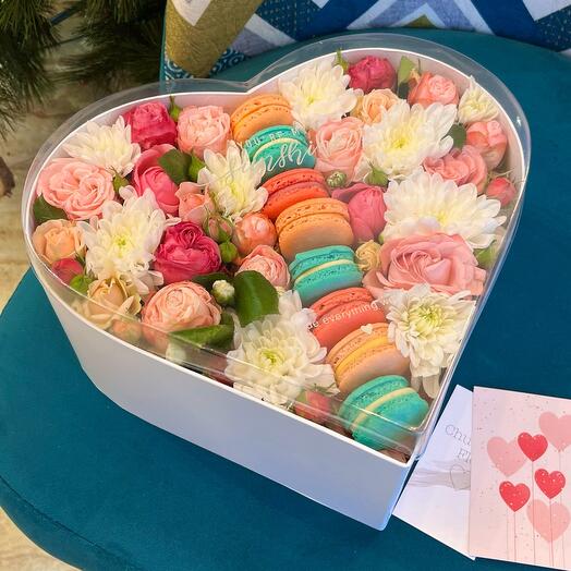 Flowers in a HEART box