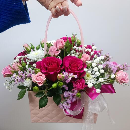 Bolso con flores 003