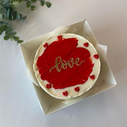 Бенто торт ко дню Валентина love 14 февраля