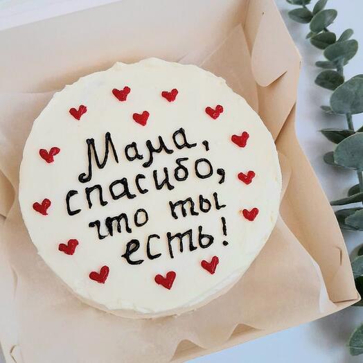 Бенто торт маме, мама спасибо, что ты есть, подарок маме