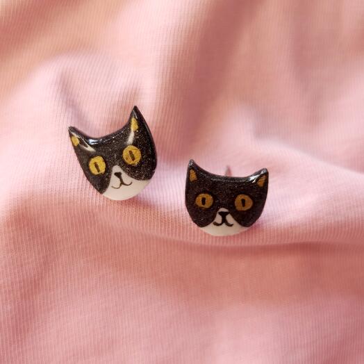 Handmade earrings "Cats"