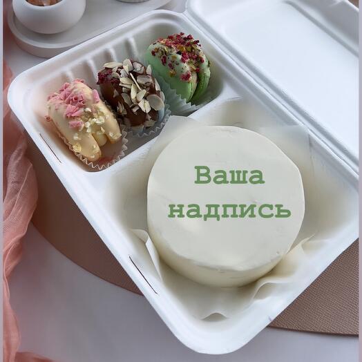 COMBO Bento Cake & Macaron 3 piezas