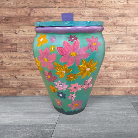 Art Hand Painted Pot/Vase - P002