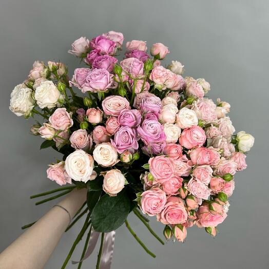 Микс кустовых роз