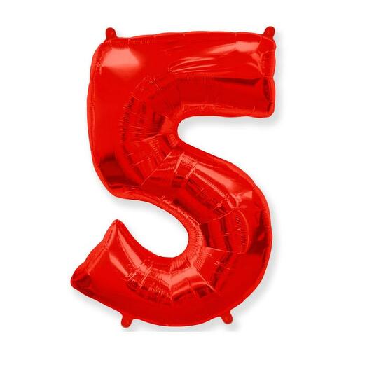 Шар фольгированный цифра " 5 "