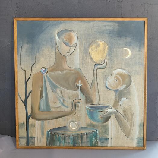 Картина Акварель на Холсте "Сон.Начало."