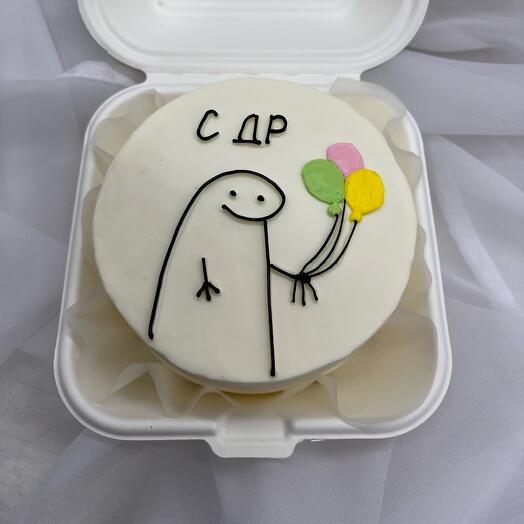 Бенто торт с шарами 450 гр