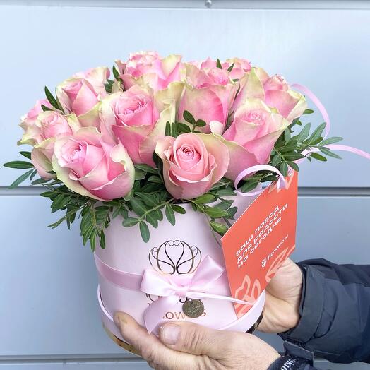 Розы в коробке , для самой лучшей жене на земле 💝