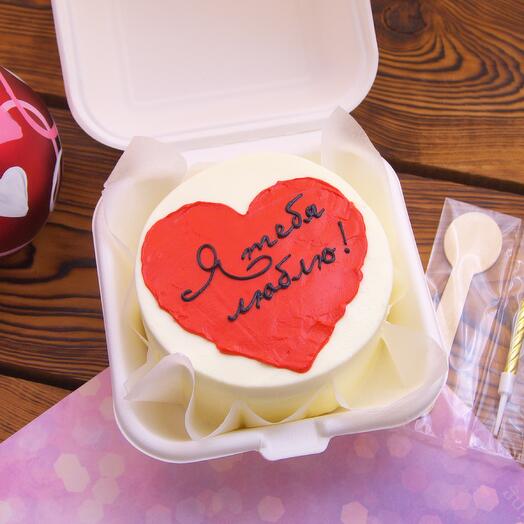 Бенто-торт с сердцем Я тебя люблю