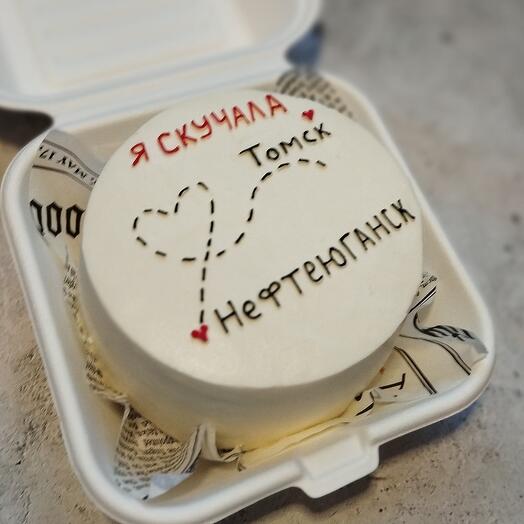 Бенто торт Я скучала