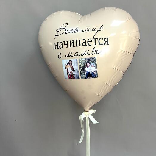 Шар-сердце с фото