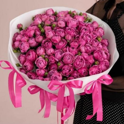 Букет Мисти баблс с бантиками