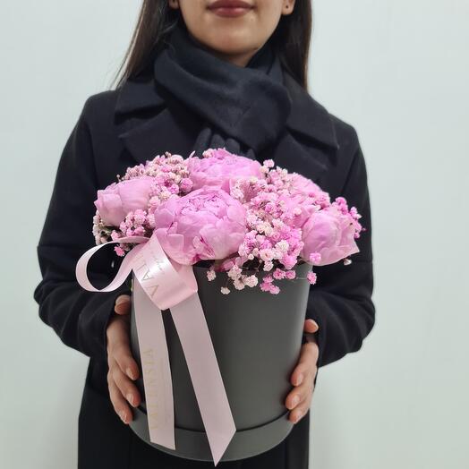 7 пион в коробке 💗
