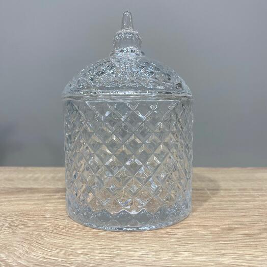 Шкатулка Византия стекло h=15 см