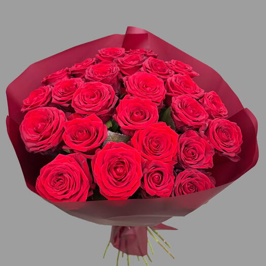Bouquet of 25 red roses