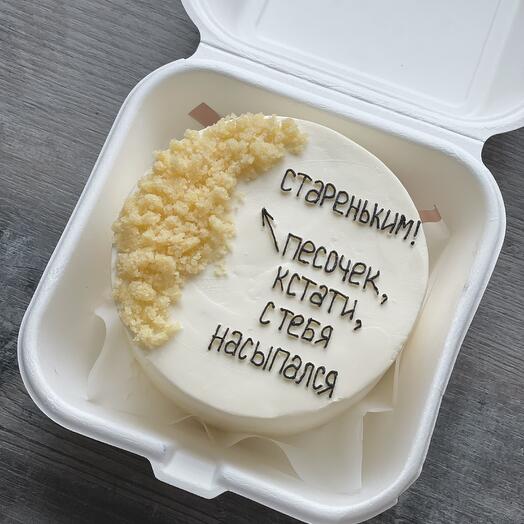 Бенто торт с надписью
