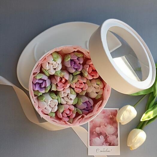 Коробочка с зефиром ручной работы