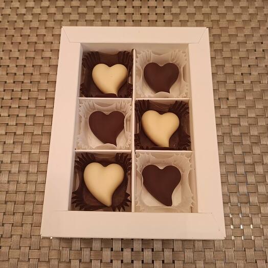 6 corazones surtidos