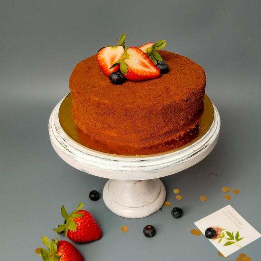 Веган медовик с вишней