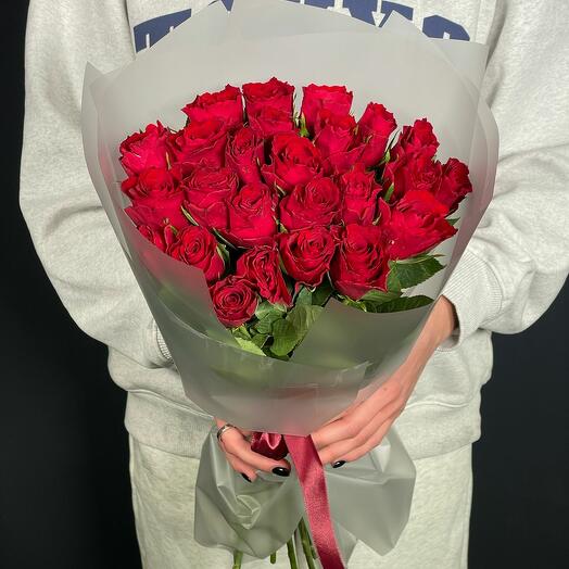 Ramo de 25 rosas rojas