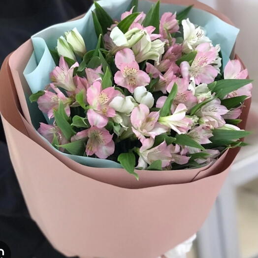 Bouquet of colorful Alstroemeria