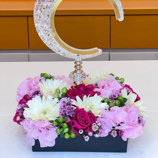 Ramadan Crescent flower box