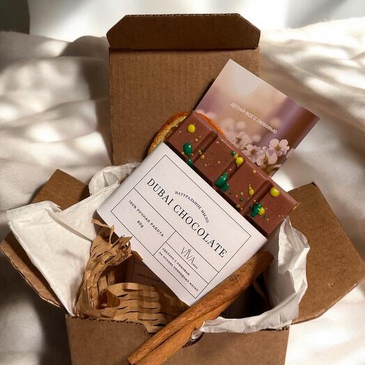 Мыло ручной работы «Дубайский шоколад» 2 шт