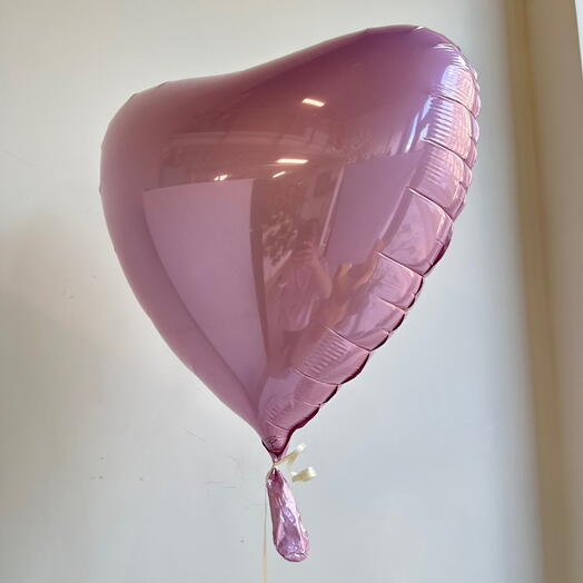 Balloon heart foil pink macaroons