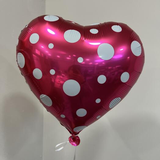 Pink heart balloon