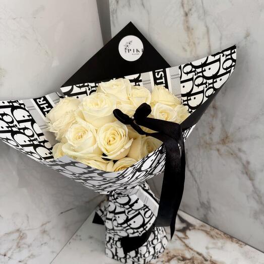 Black Dior Pearl Bouquet