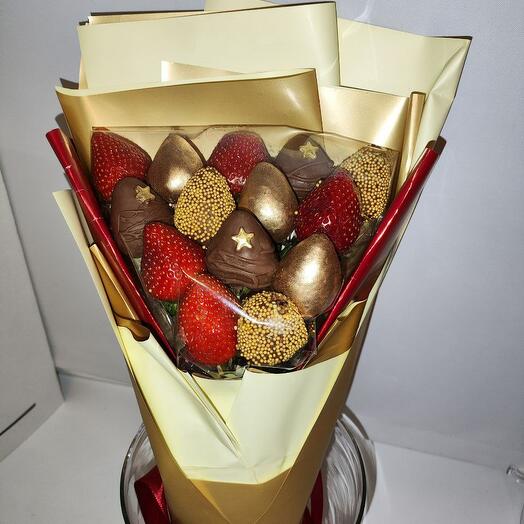 Букет из клубники в шоколаде