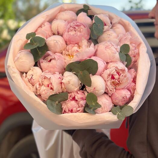 Букет пионов,25 шт