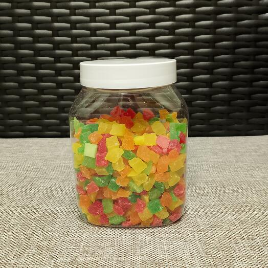 Цукаты из ананаса кубик микс, Белка 500 гр