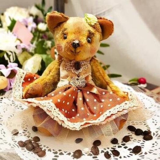 Тедди мишка Маффин Collection Dessert with coffee