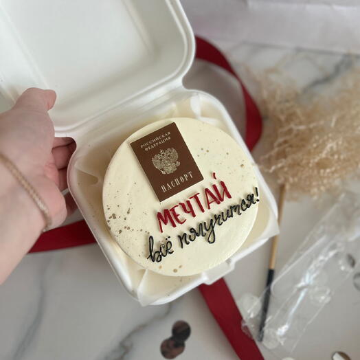 Бенто торт с паспортом на 14 лет