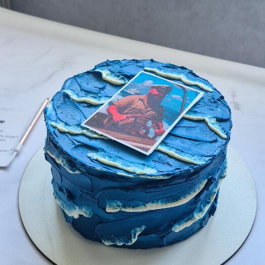 Торт "Волны" с Вашей фотографией