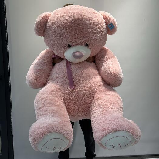 Мишка розовый 110 см