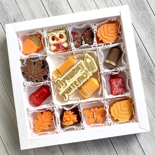 Набор из бельгийского шоколада Лучшему учителю