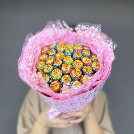 Букет из 35 Chupa-Chups чупачупсов