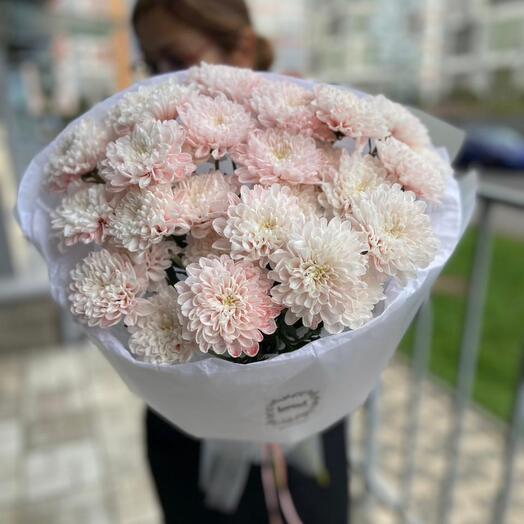 Круглый букет "Пудра" 🌸