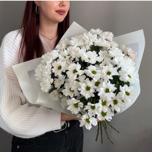 Букет ромашковых хризантем 7шт