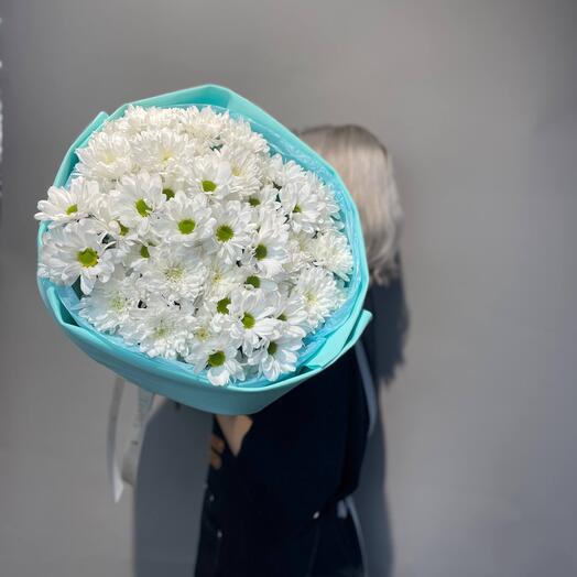 Букет для Мамы из кустовых Хризантем «Ромашка»