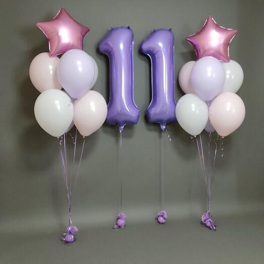 Шары с гелием «Мне 11»