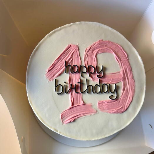 Торт на день рождение «Happy birthday»