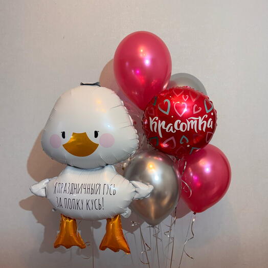 Набор шариков "Гусь для красотки в розовом"