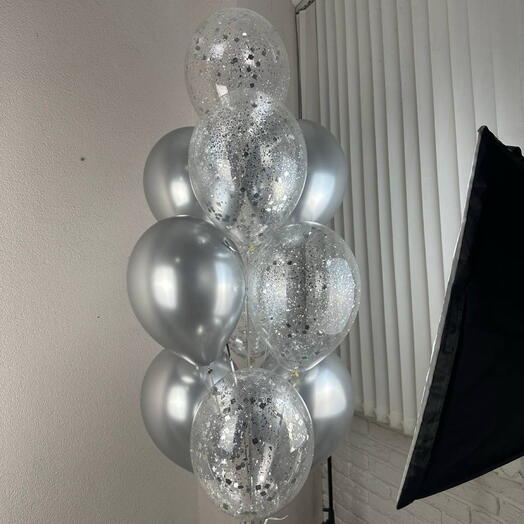 Шары с блестками