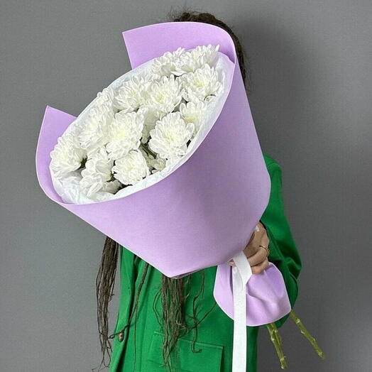 Букет из 3 хризантем 💐